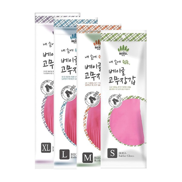 명진 베이글 고무장갑 소 중 대 특대 설거지 주방