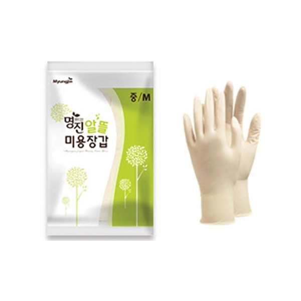명진 미용장갑 깔깔이 염색용 10켤레